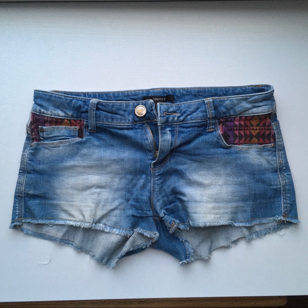 Tribal Aztec Native American Shorts Denim Jean 27 - Picture 7 of 7